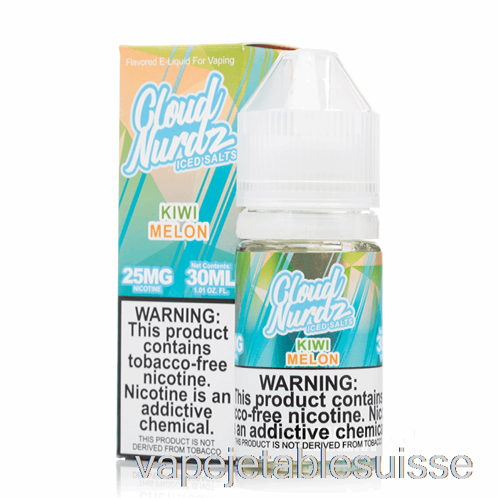Vape Suisse Kiwi Melon Glacé - Sels Cloud Nurdz - 30ml 25mg
